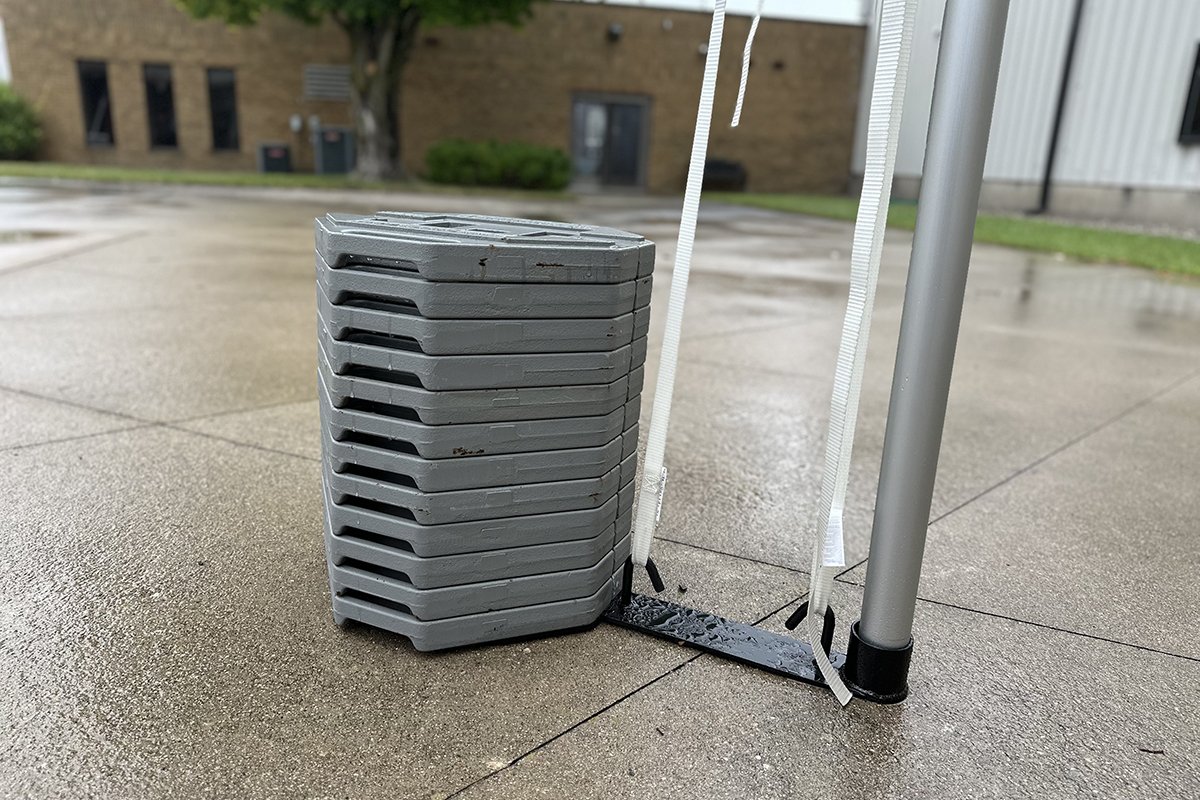 Ballasting Plates Frame Tent Weights