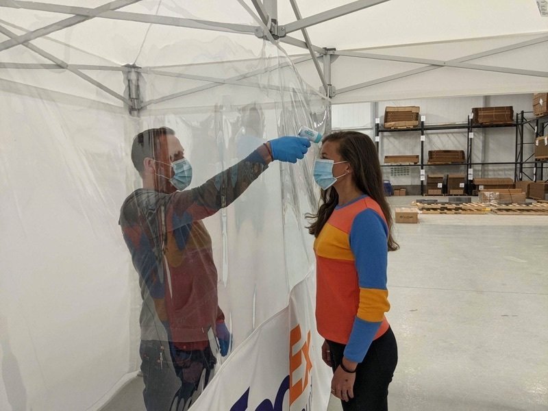 PopUp Tents for COVID19 Employee Screening in the Workplace