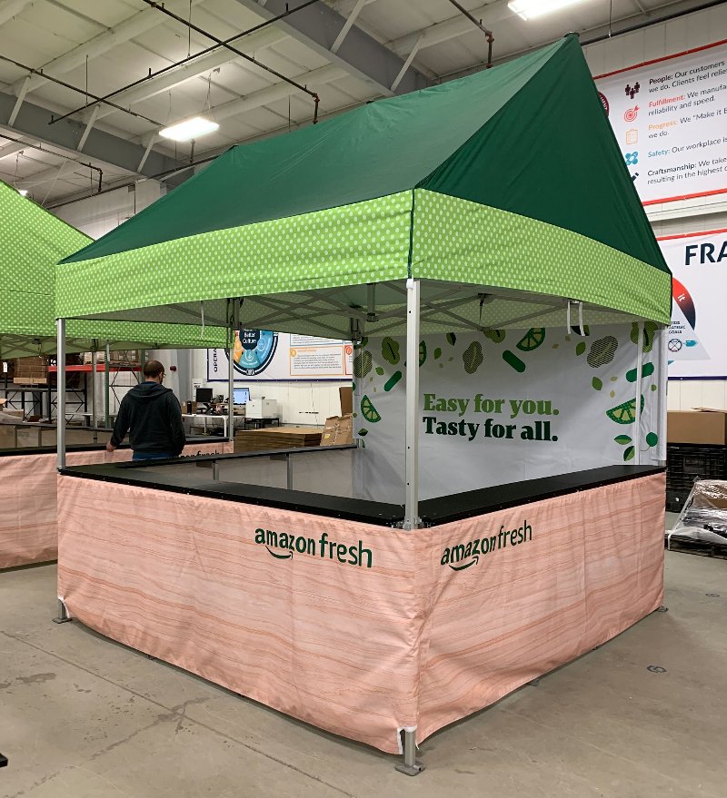 Case Study Amazon Fresh 10x10 MONARCHGABLE TentCraft
